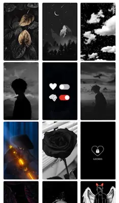 Black Wallpaper HD background android App screenshot 2